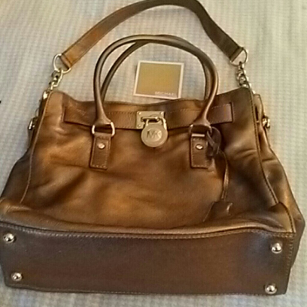 Gold MK large tote